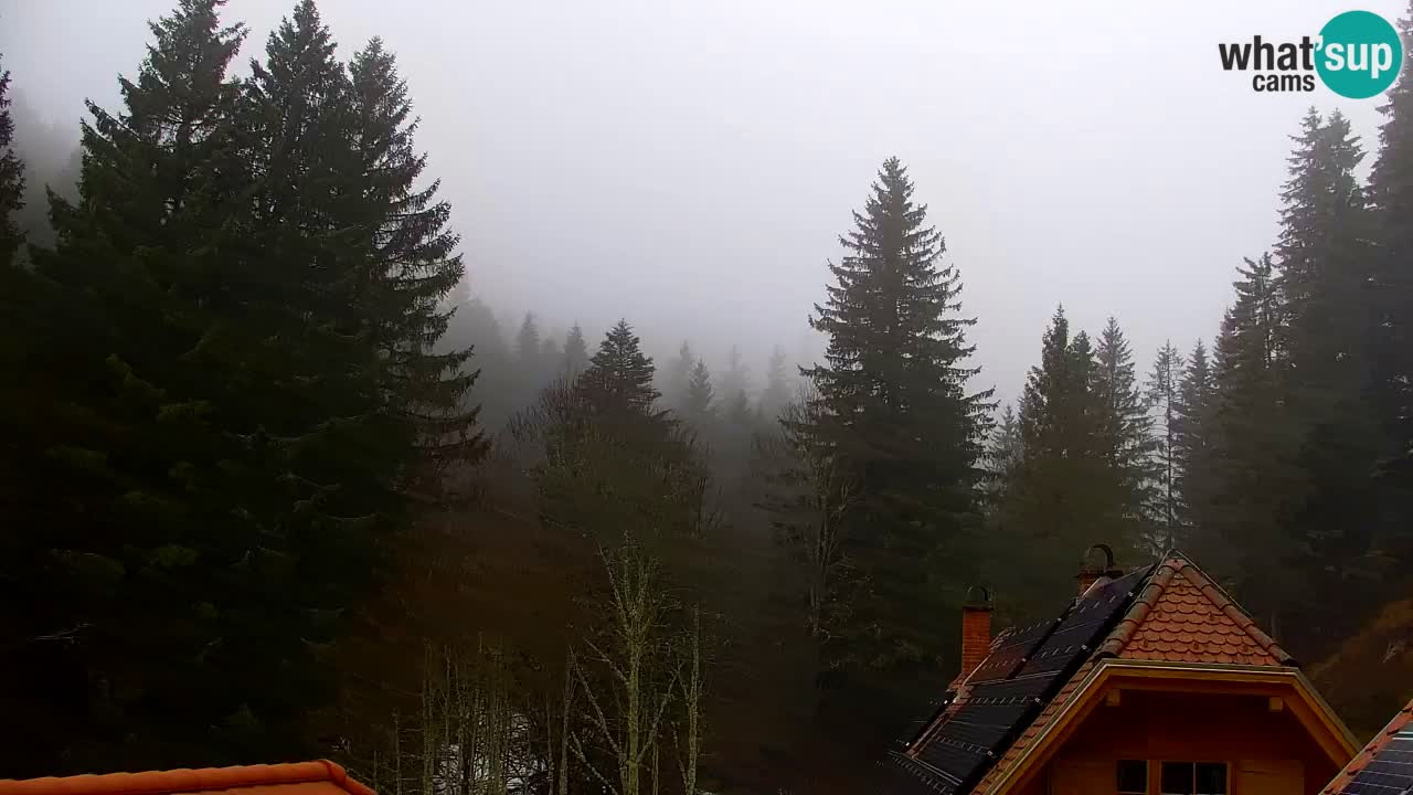 Webcam Lukanja – Pohorje houses a Water village