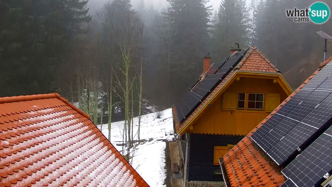 Webcam Lukanja – Pohorje houses a Water village