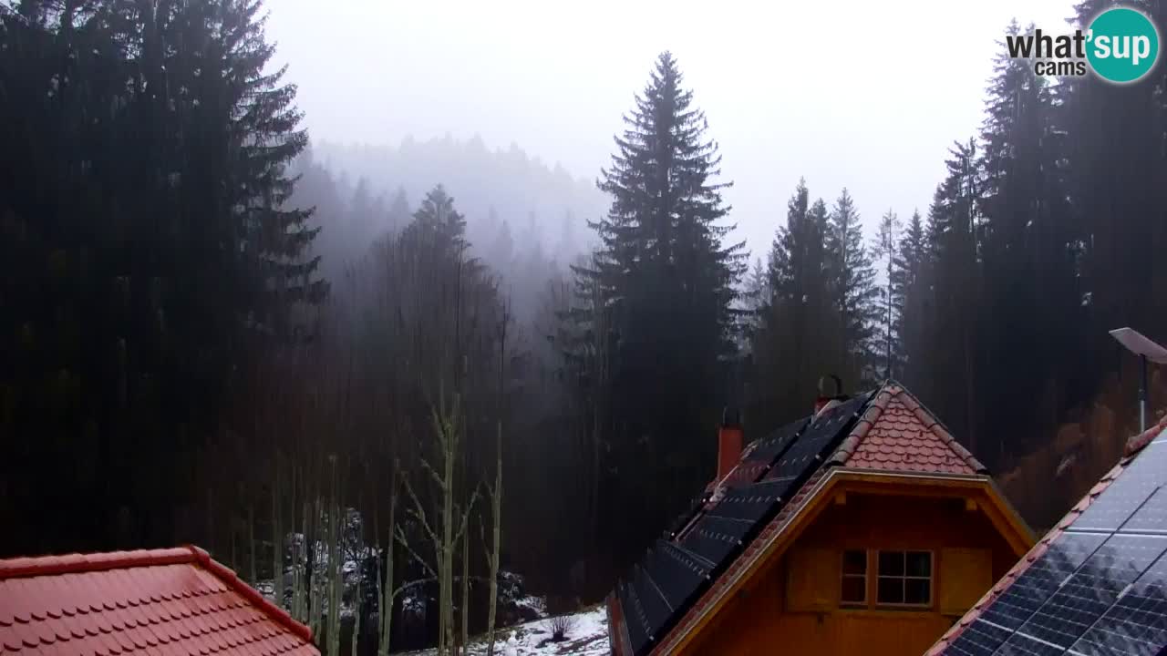 Webcam Lukanja – Pohorje houses a Water village