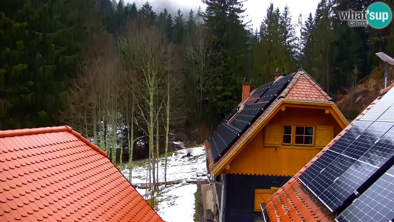 Webcam Lukanja – Pohorje houses a Water village