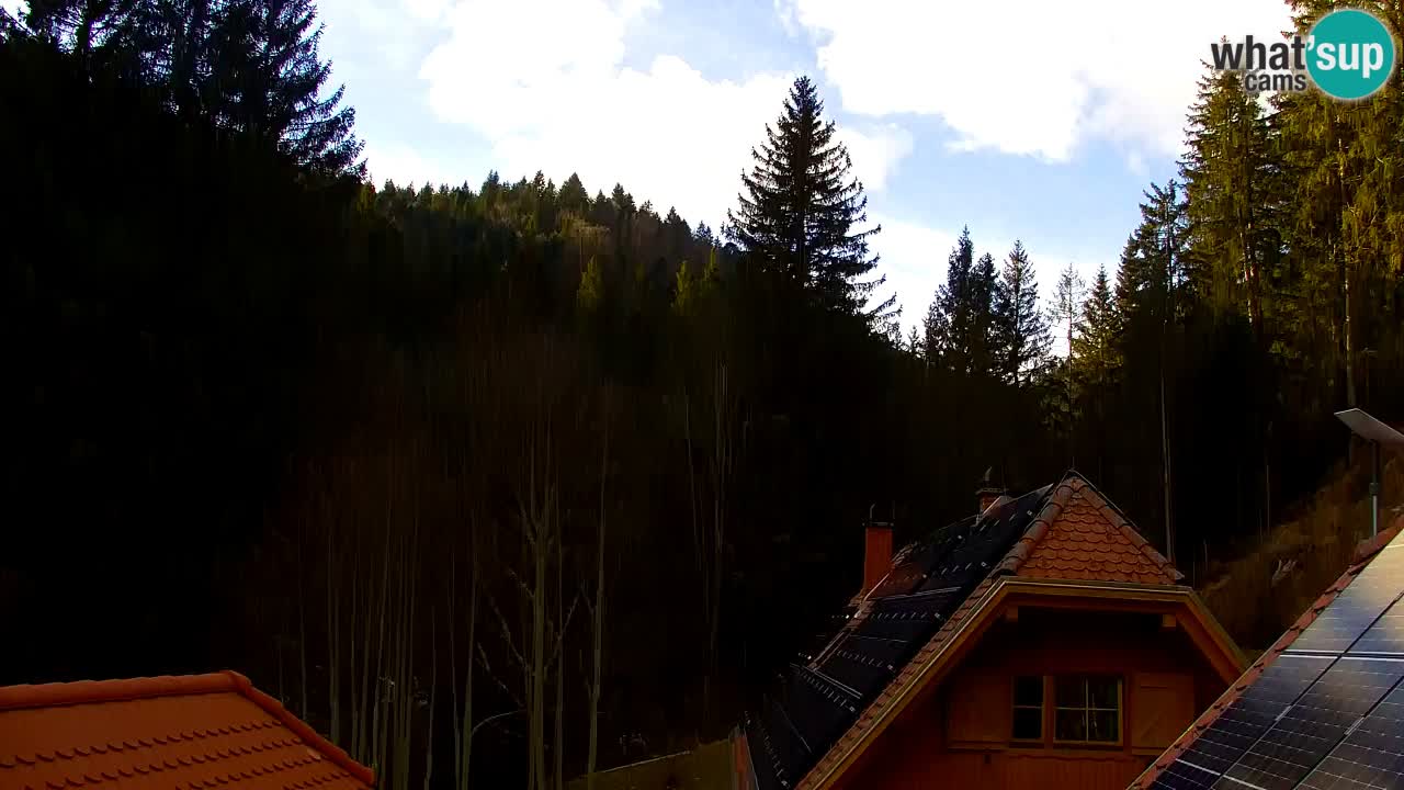 Webcam Lukanja – Pohorje houses a Water village