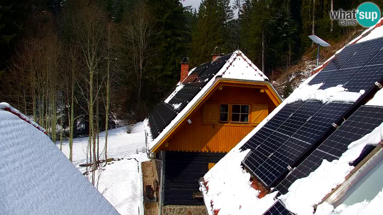 Webcam Lukanja – Pohorje houses a Water village
