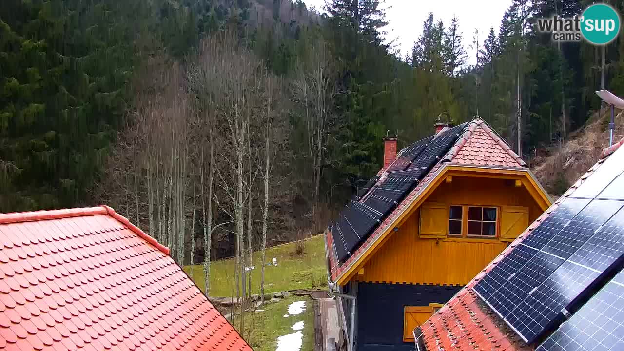 Webcam Lukanja – Pohorje houses a Water village