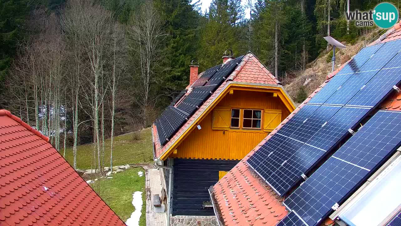 Webcam Lukanja – Pohorje houses a Water village