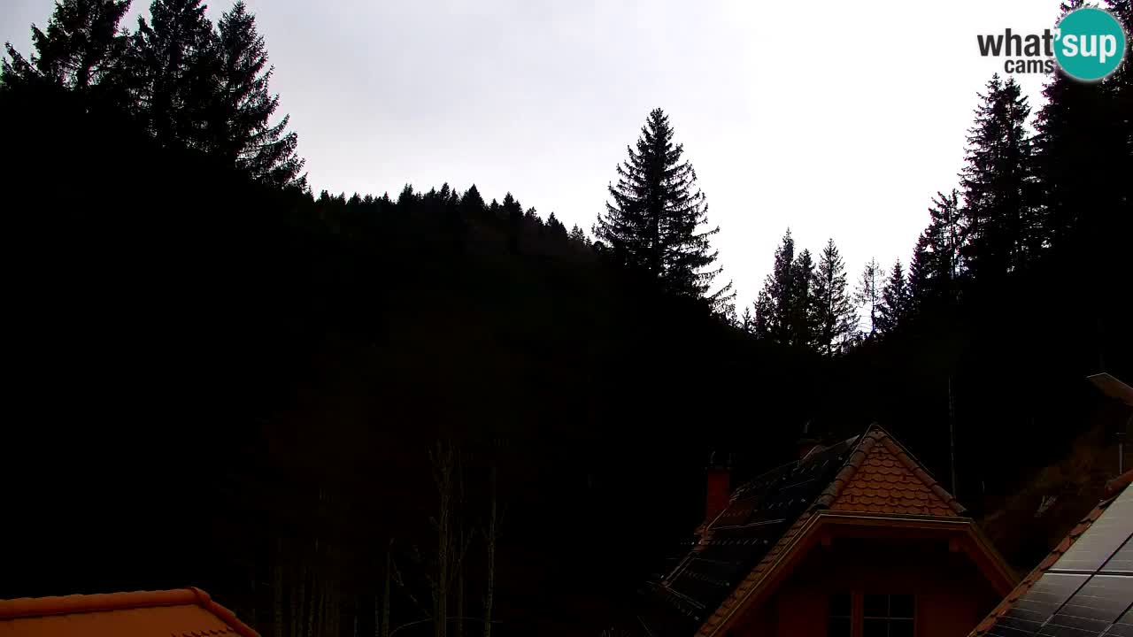Webcam Lukanja – Pohorje houses a Water village