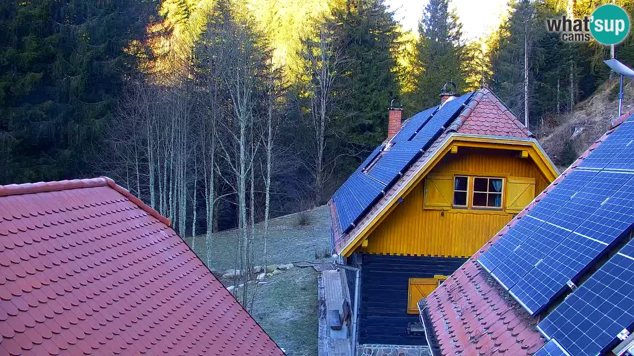 Webcam Lukanja – Pohorje houses a Water village