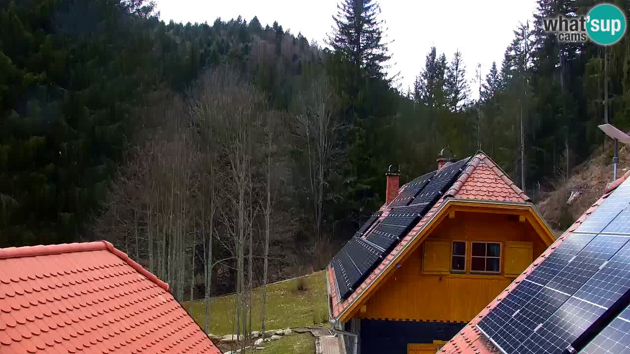 Webcam Lukanja – Pohorje houses a Water village