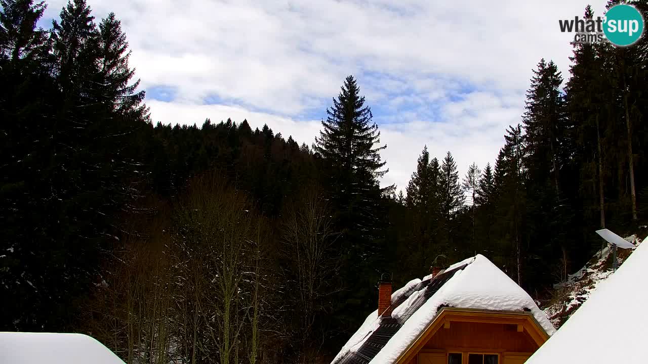 Webcam Lukanja – Pohorje houses a Water village