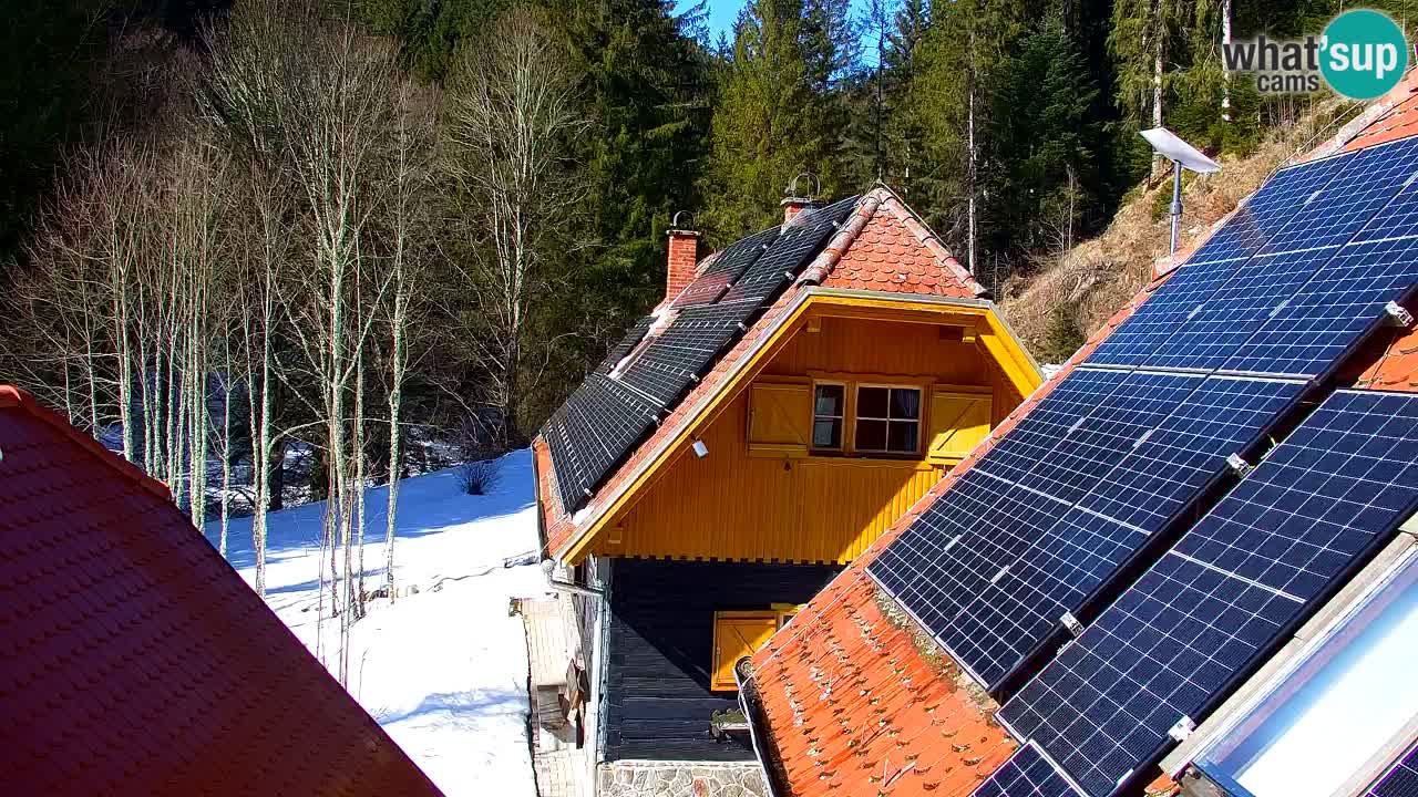 Webcam Lukanja – Pohorje houses a Water village