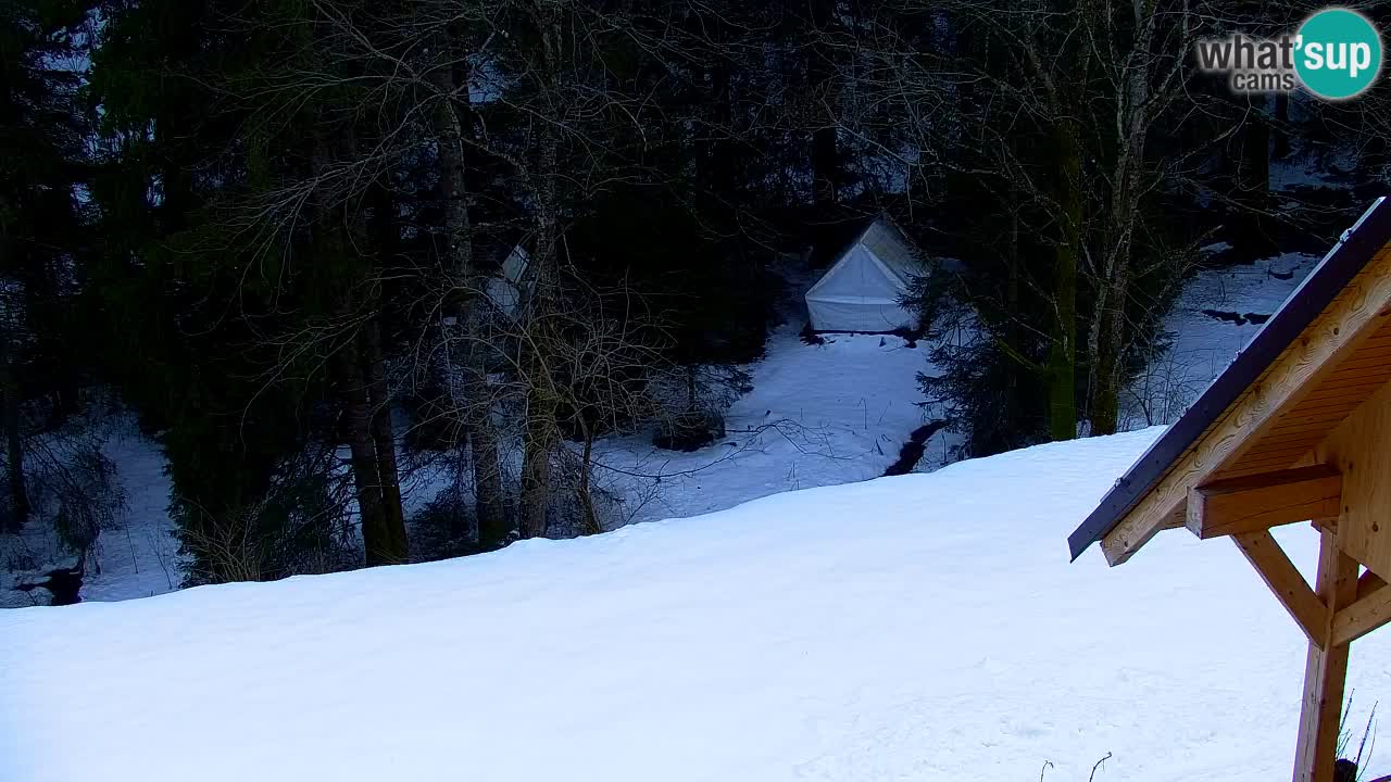 Webcam Lukanja – Pohorje houses a Water village