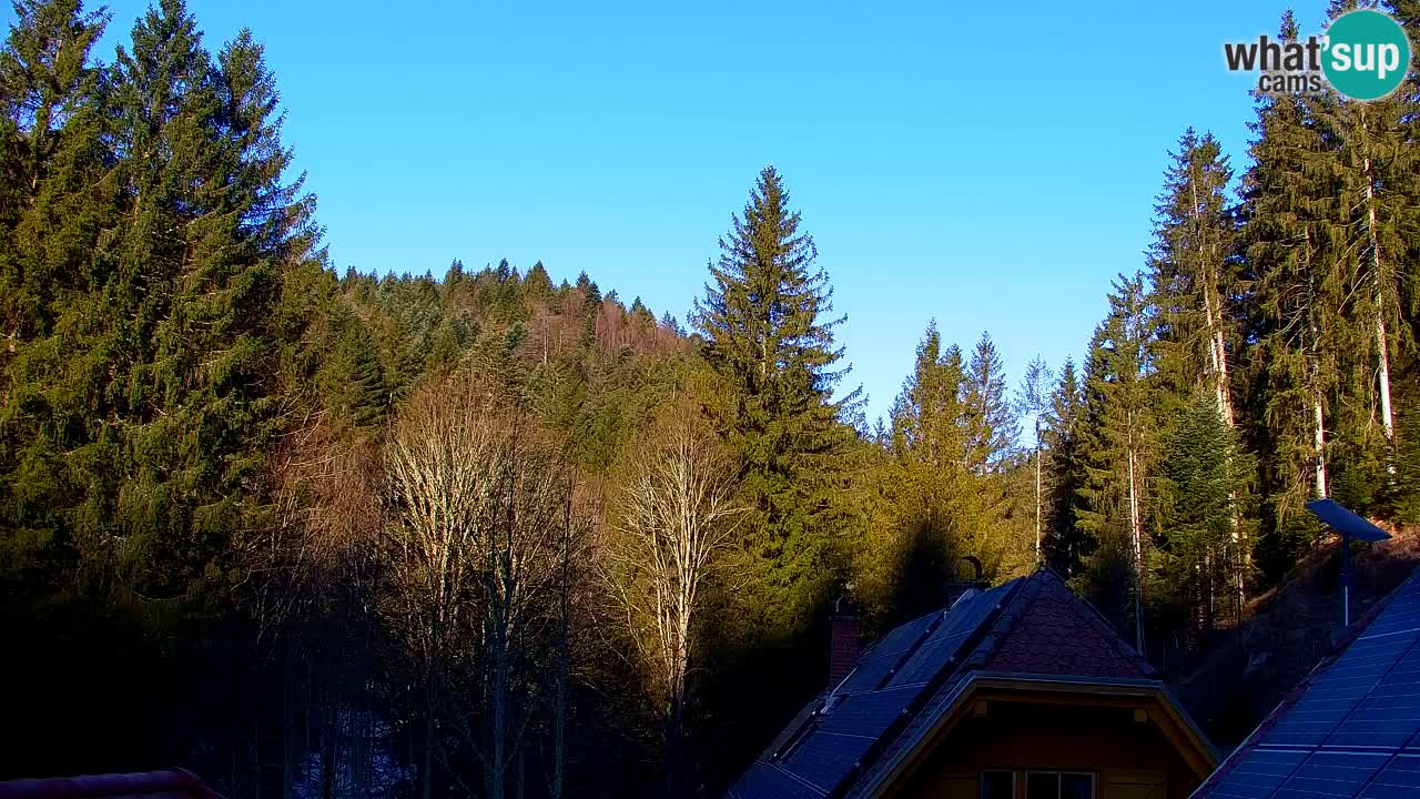 Webcam Lukanja – Pohorje houses a Water village