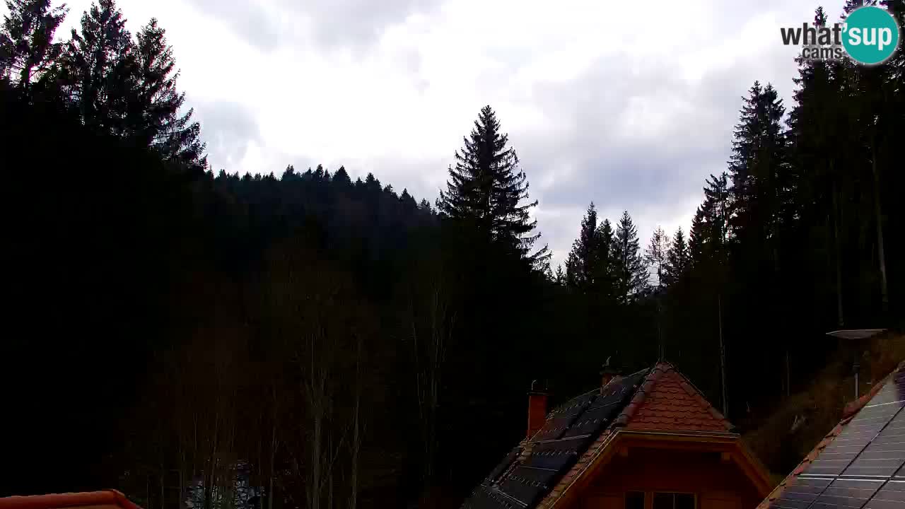 Webcam Lukanja – Pohorje houses a Water village