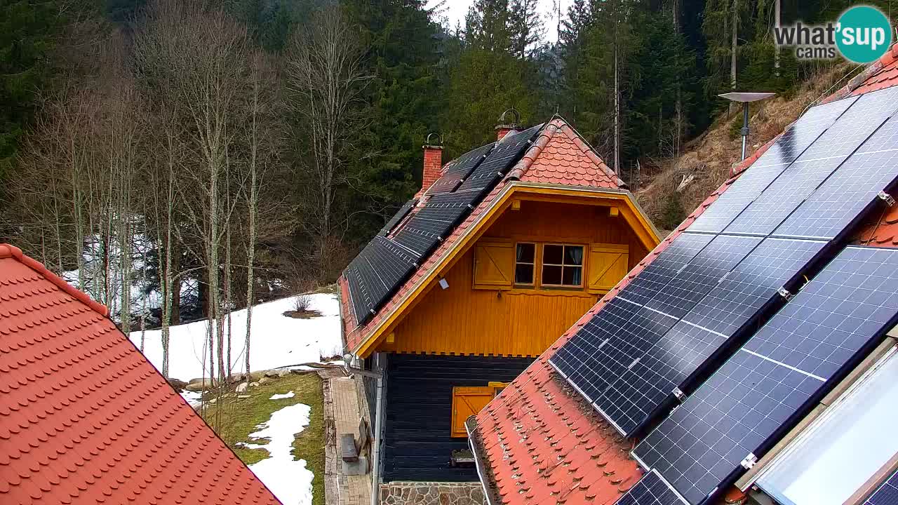 Webcam Lukanja – Pohorje houses a Water village