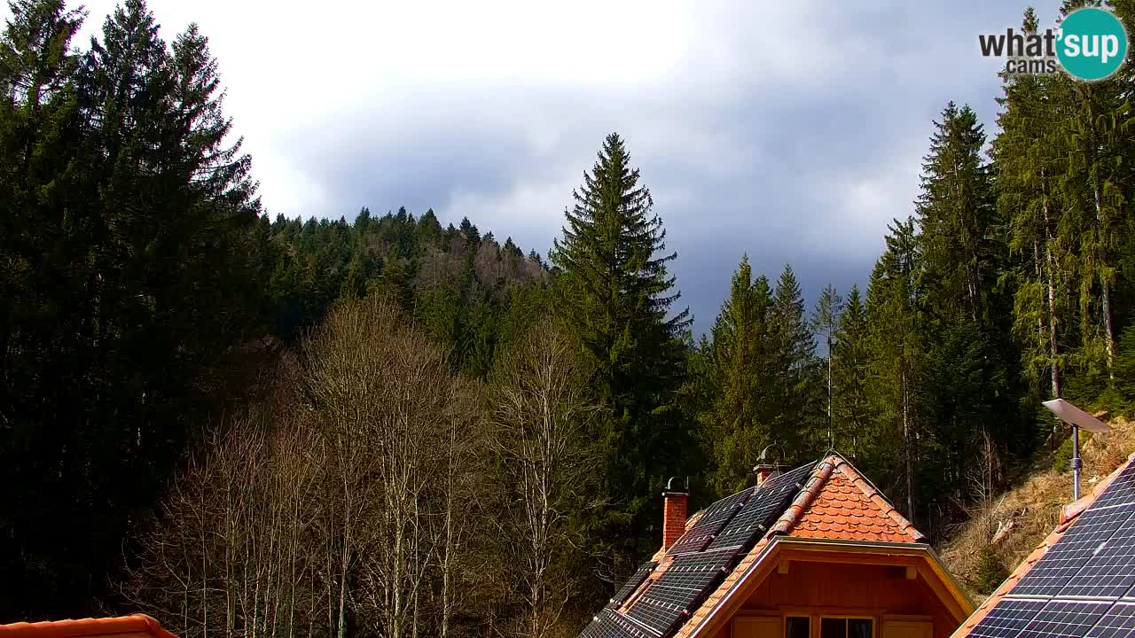 Webcam Lukanja – Pohorje houses a Water village