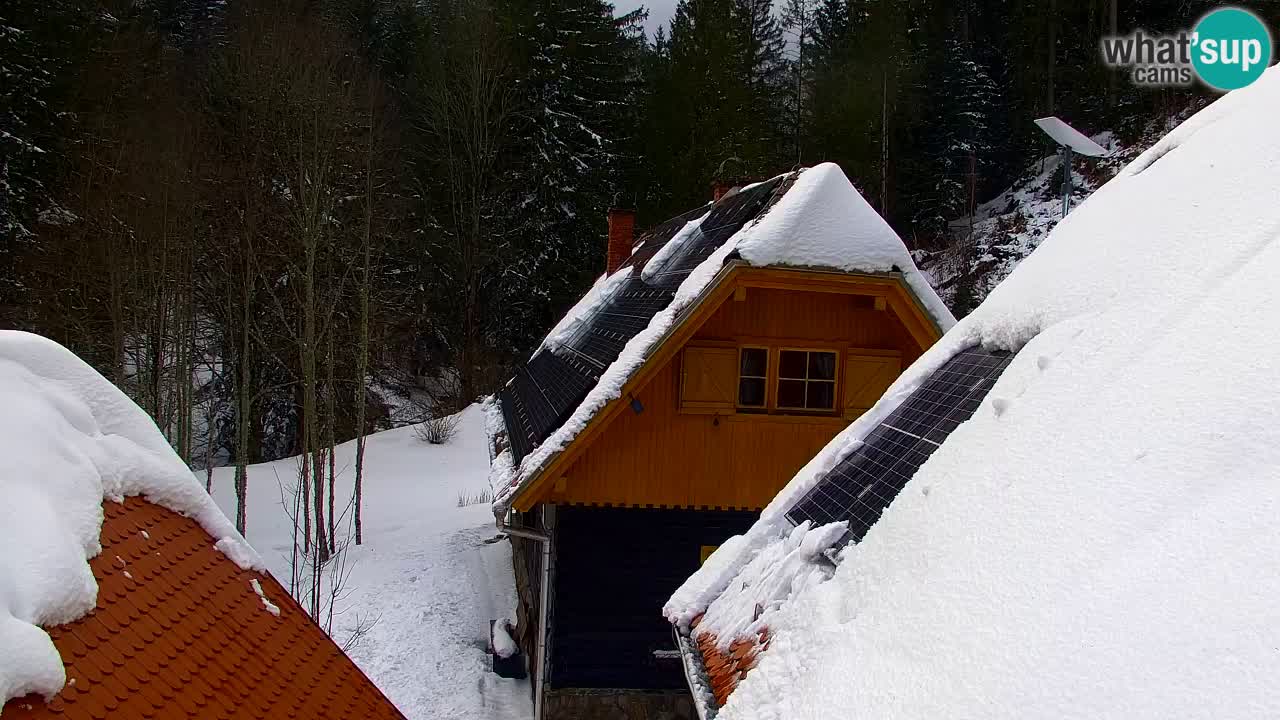 Webcam Lukanja – Pohorje houses a Water village