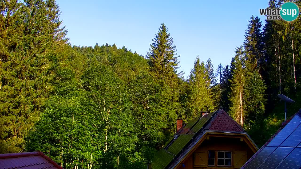 Webcam Lukanja – Pohorje houses a Water village