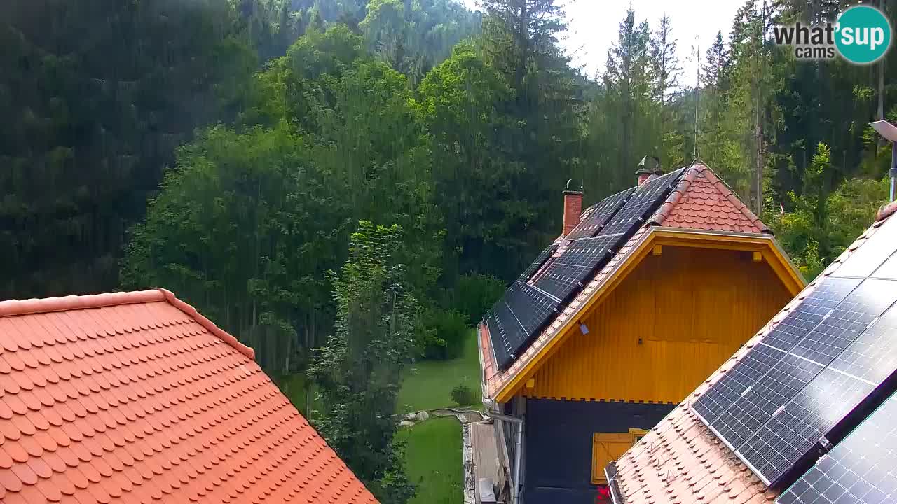 Webcam Lukanja – Pohorje houses a Water village