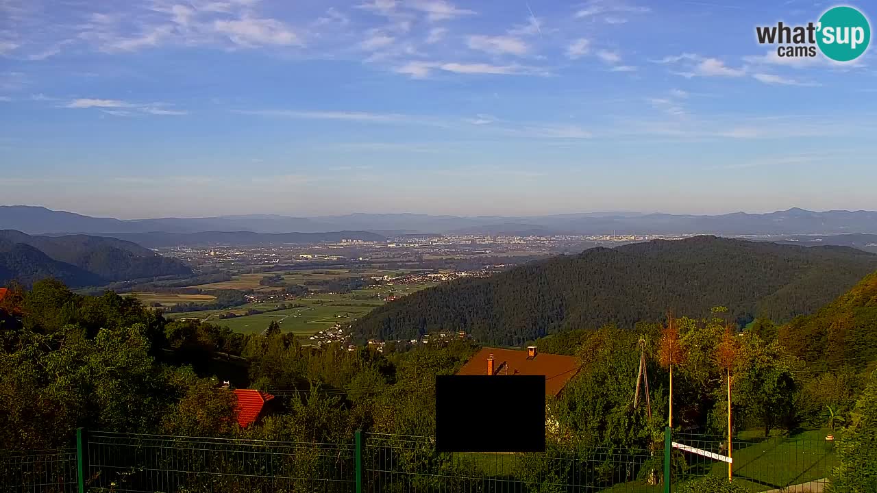 Webcam Dol pri Ljubljani – Panoramablick vom Vrh pri Dolskem