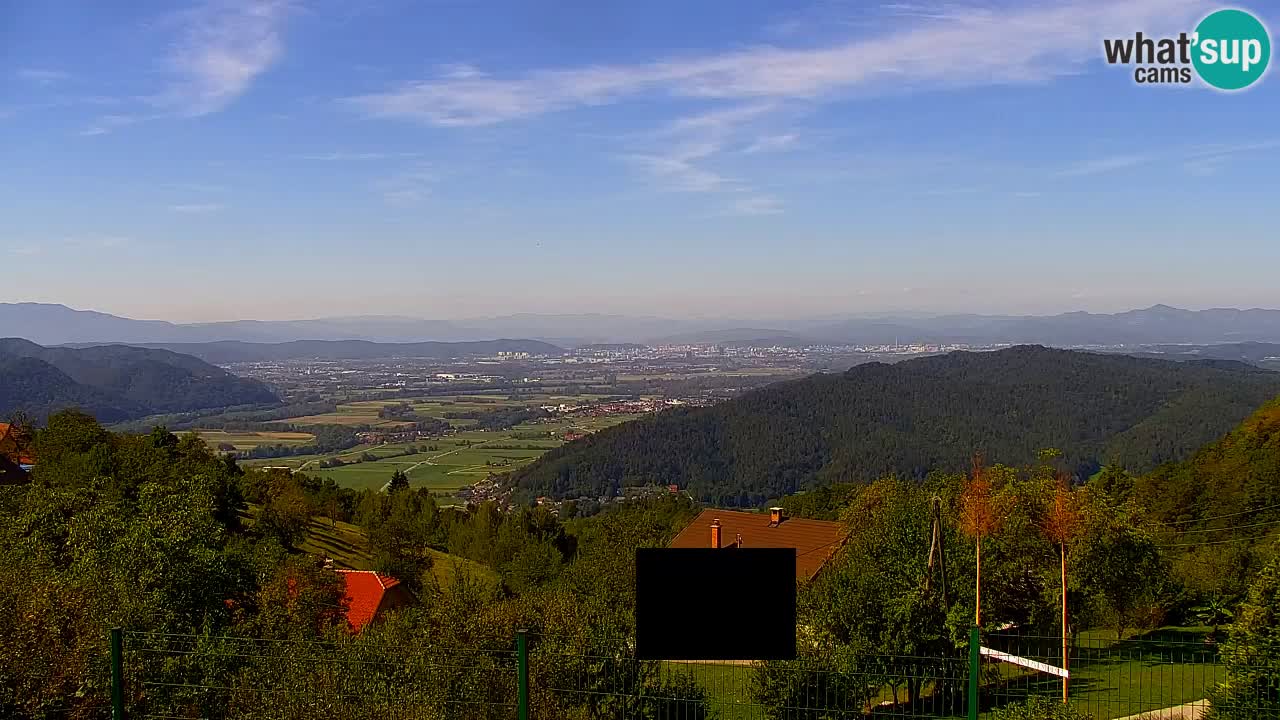 Web kamera Dol pri Ljubljani – Panoramski pogled s Vrha pri Dolskem
