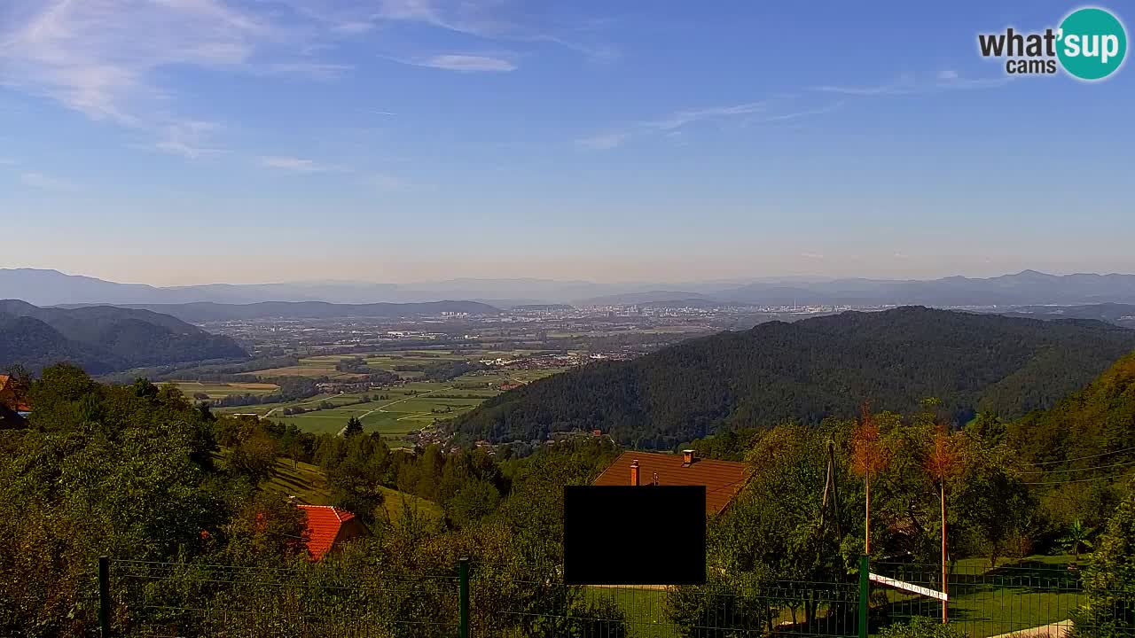 Webcam Dol pri Ljubljani – Vue panoramique en direct depuis Vrh pri Dolskem