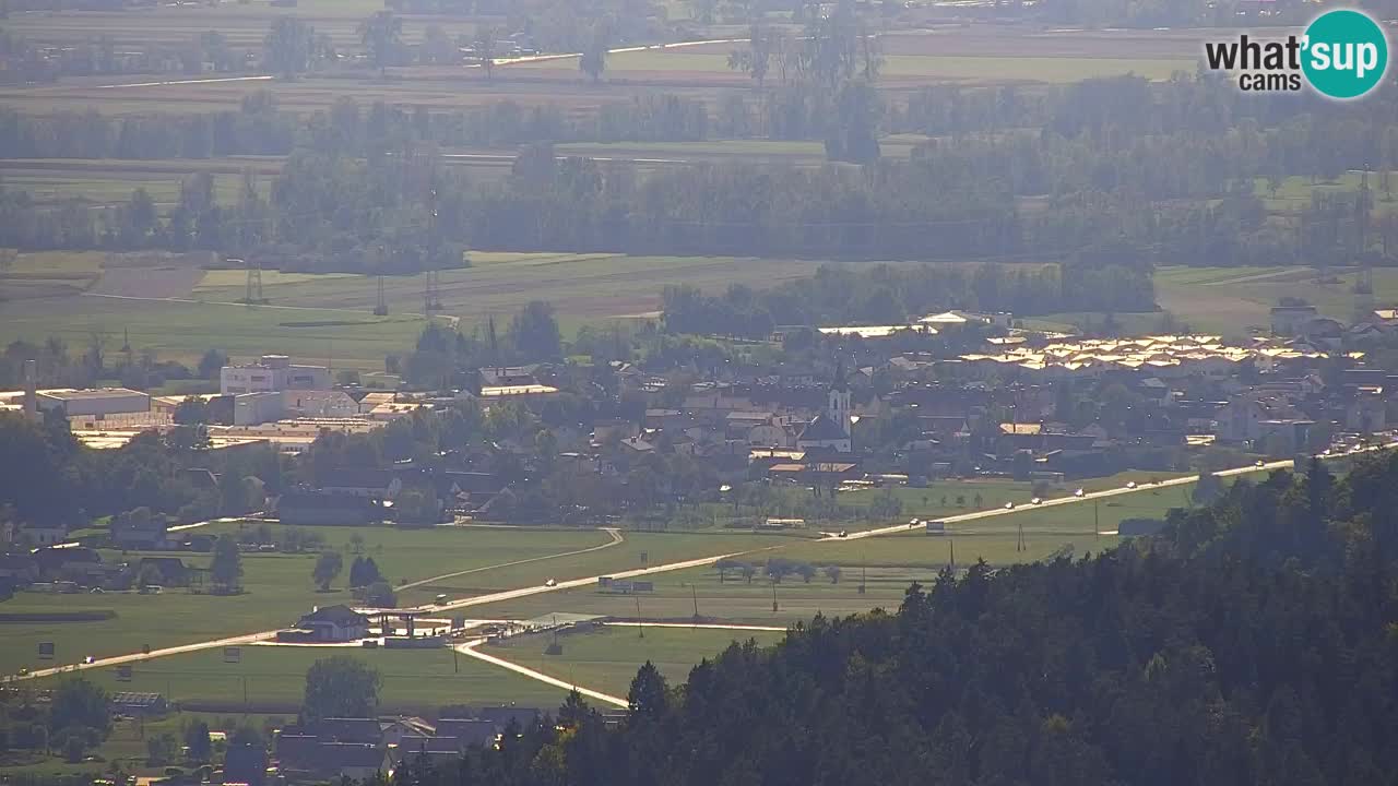 Web kamera Dol pri Ljubljani – Panoramski pogled s Vrha pri Dolskem