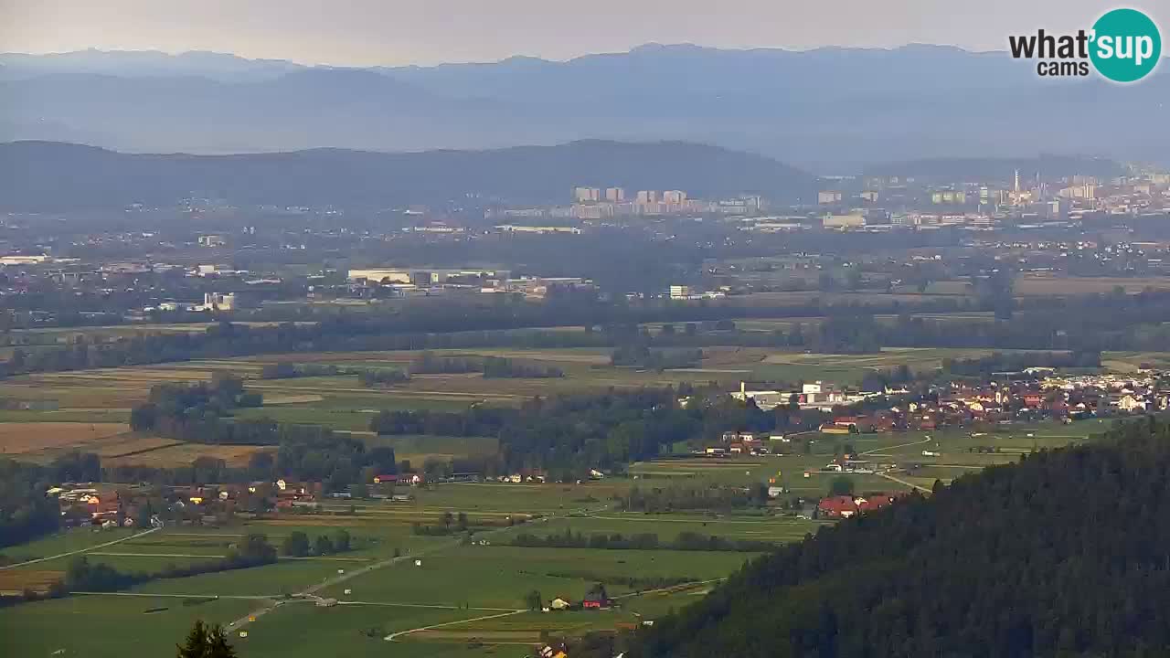 Webcam Dol pri Ljubljani – Vista panorámica en directo desde Vrh pri Dolskem