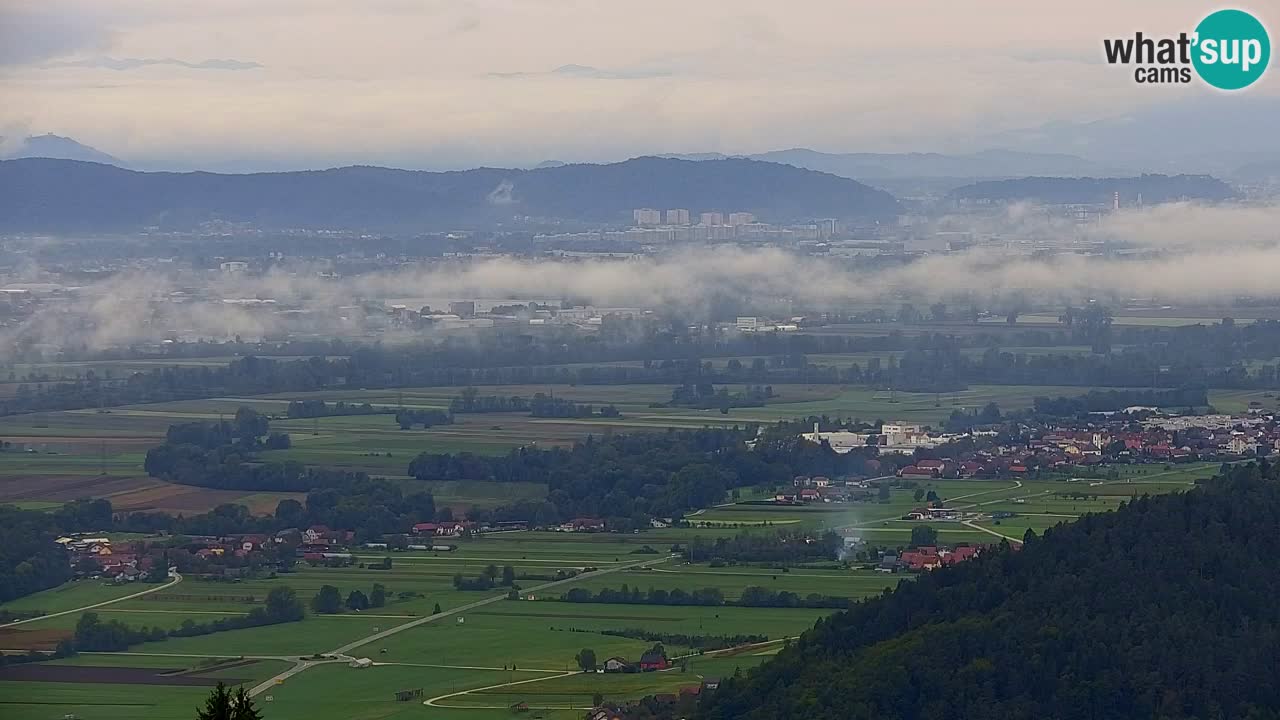 Webcam Dol pri Ljubljani – Panoramablick vom Vrh pri Dolskem
