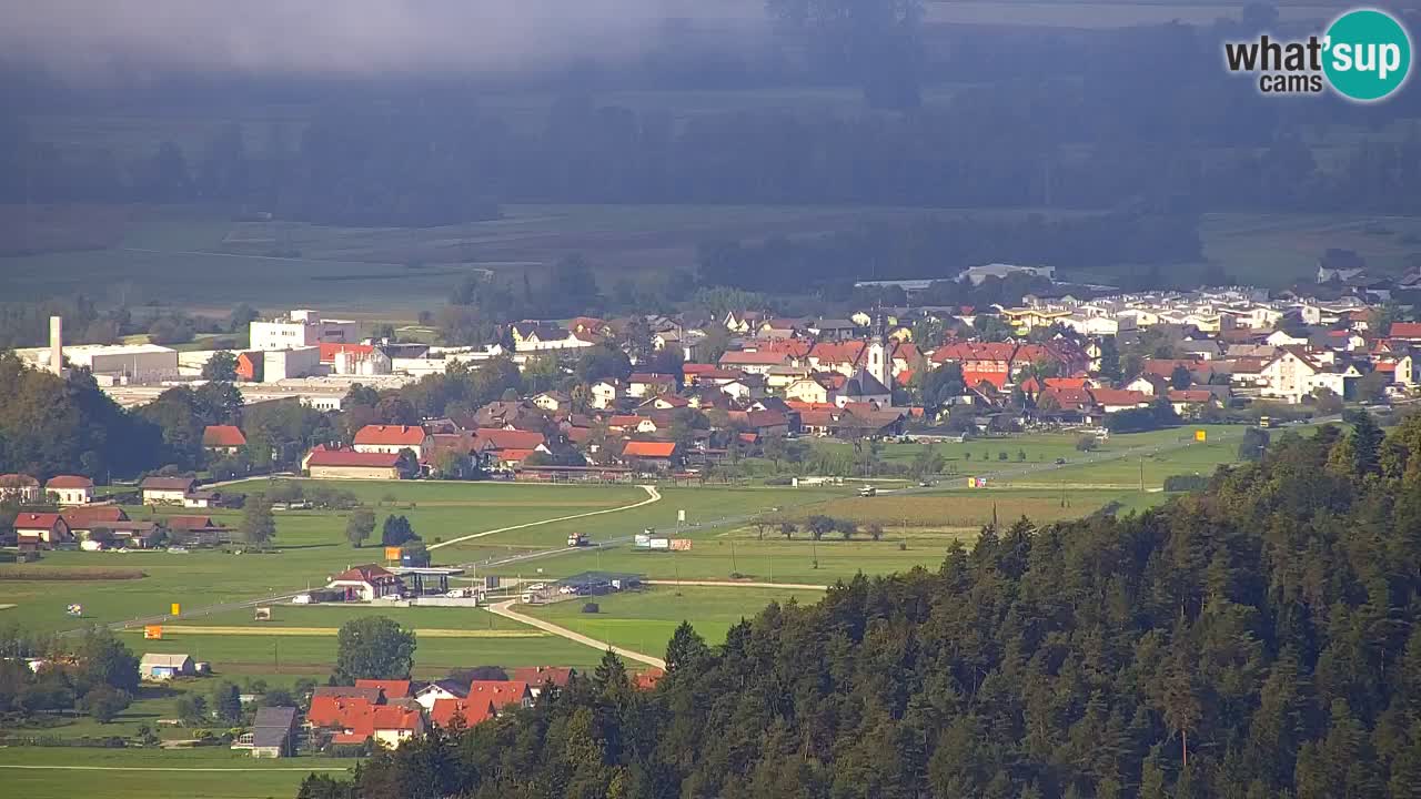 Spletna kamera Dol pri Ljubljani – Panorama z Vrha pri Dolskem