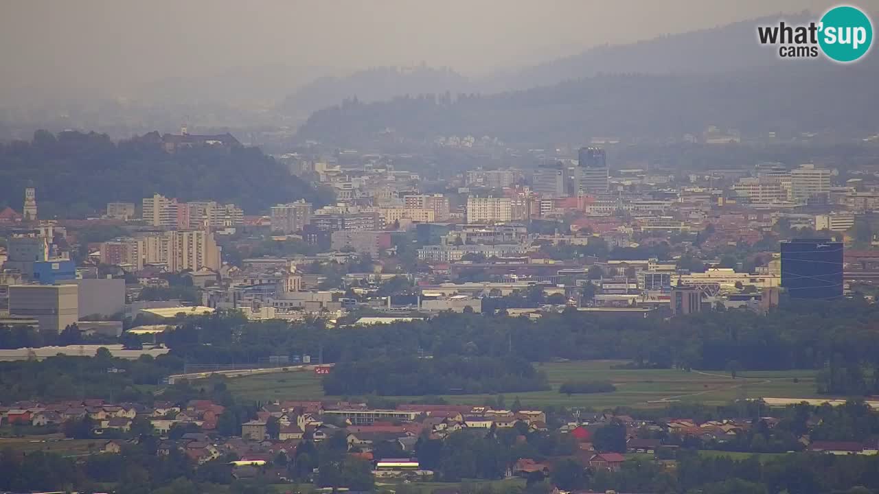 Webcam Dol pri Ljubljani – Panoramablick vom Vrh pri Dolskem