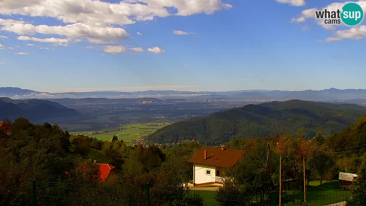 Webcam Dol pri Ljubljani – Vista panorámica en directo desde Vrh pri Dolskem