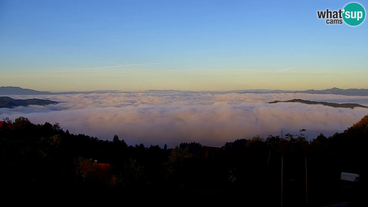 Webcam Dol pri Ljubljani – Vista panorámica en directo desde Vrh pri Dolskem