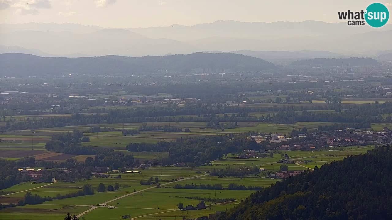 Web kamera Dol pri Ljubljani – Panoramski pogled s Vrha pri Dolskem