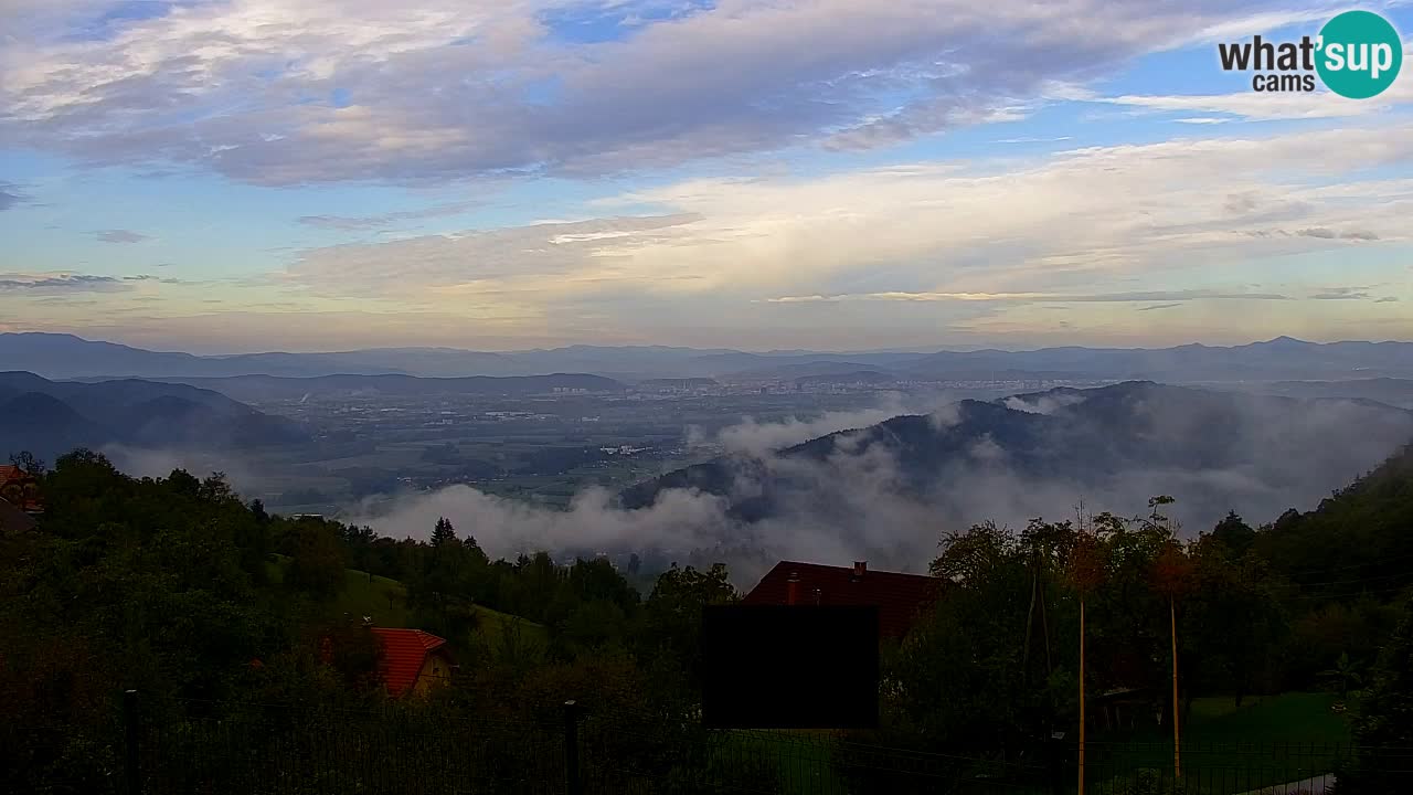 Webcam Dol pri Ljubljani – Vista panorámica en directo desde Vrh pri Dolskem