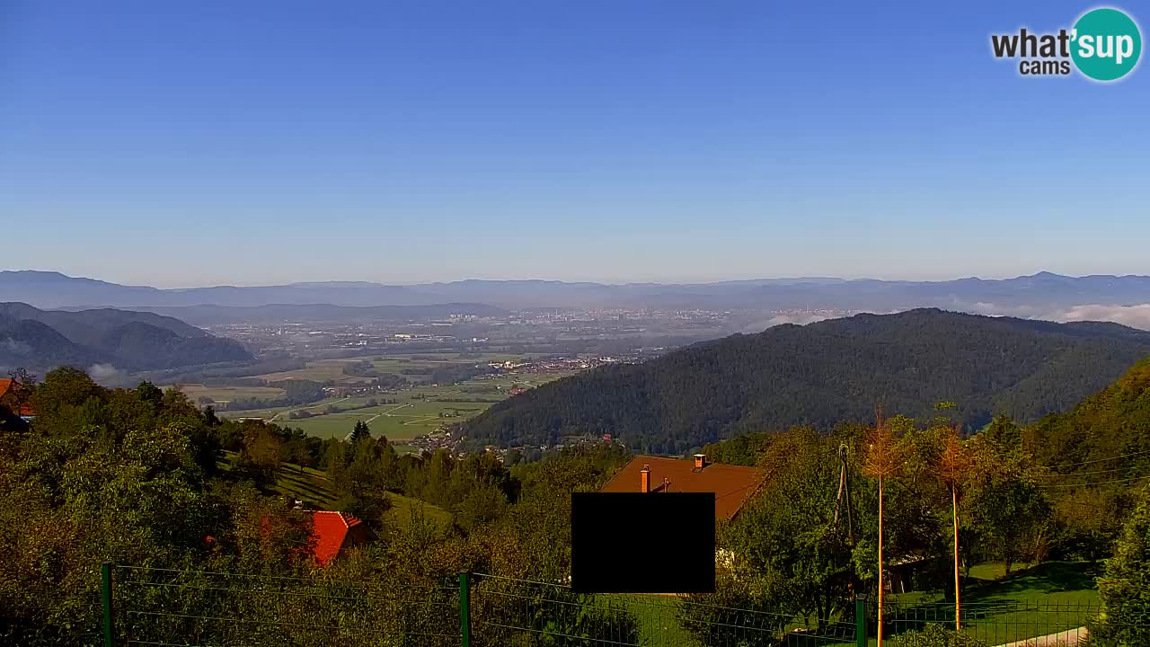 Webcam Dol pri Ljubljani – Panoramablick vom Vrh pri Dolskem