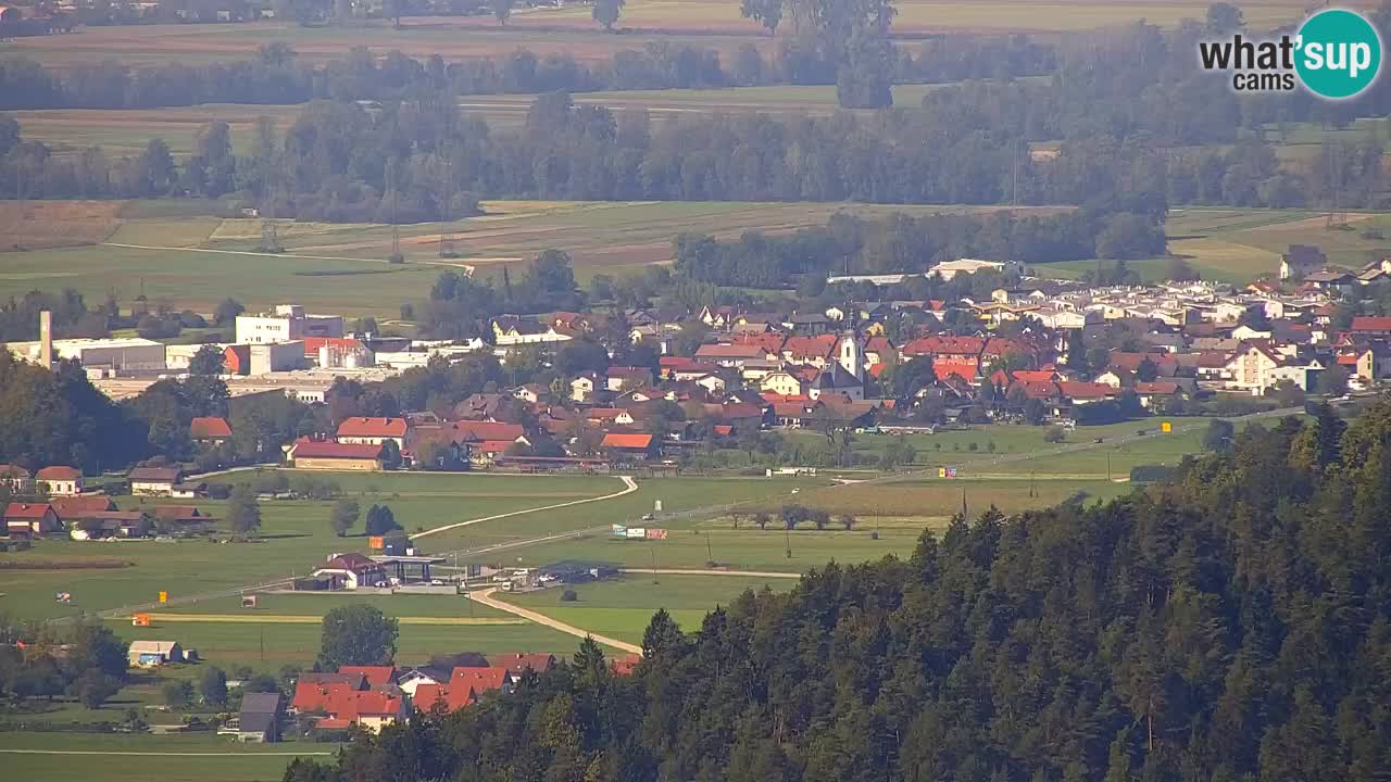 Web kamera Dol pri Ljubljani – Panoramski pogled s Vrha pri Dolskem