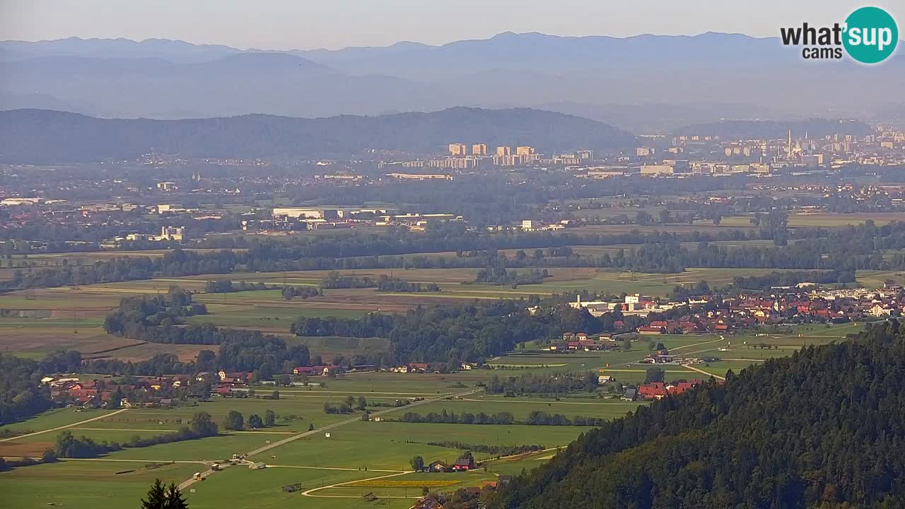 Web kamera Dol pri Ljubljani – Panoramski pogled s Vrha pri Dolskem