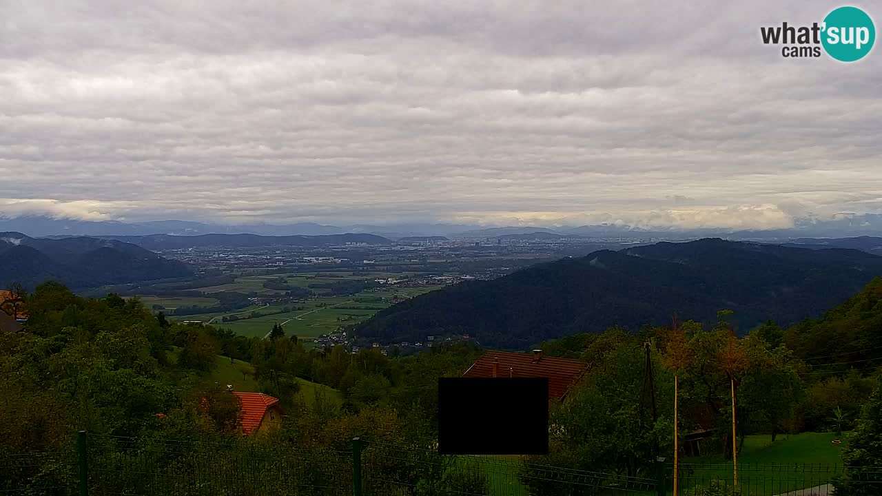 Webcam Dol pri Ljubljani – Vista panorámica en directo desde Vrh pri Dolskem