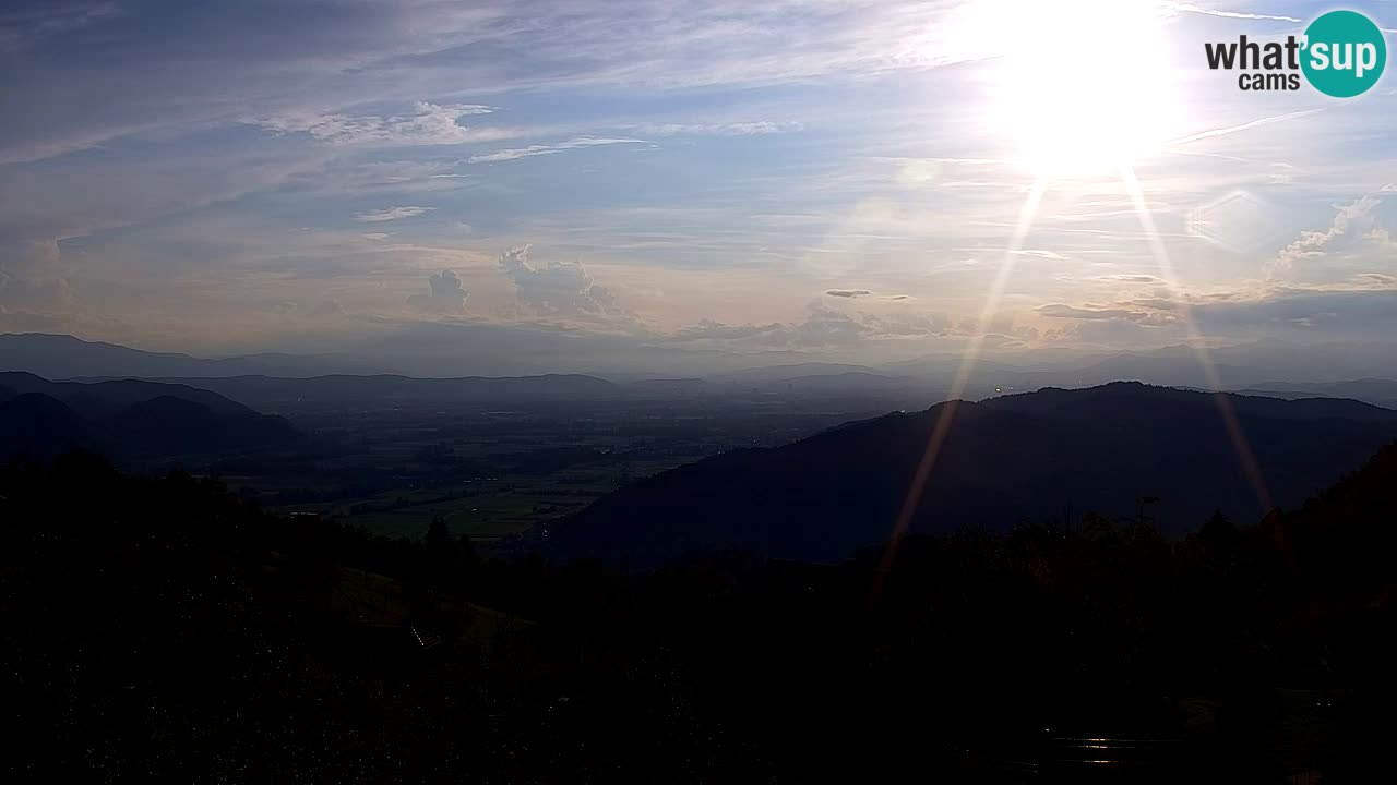 Webcam Dol pri Ljubljani – Panoramablick vom Vrh pri Dolskem