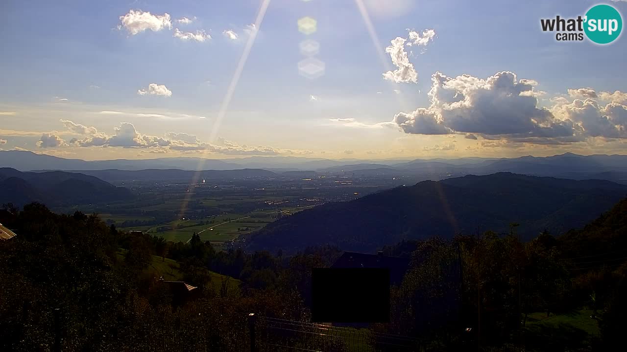 Webcam Dol pri Ljubljani – Vista panorámica en directo desde Vrh pri Dolskem