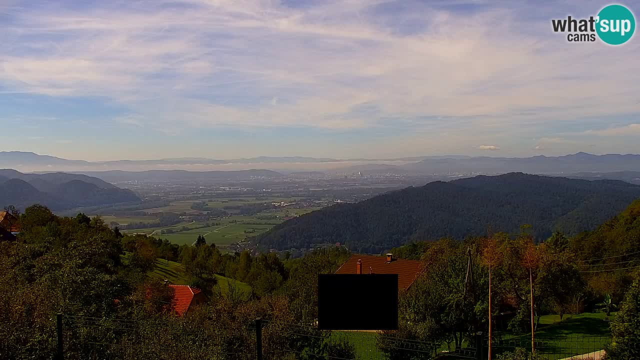 Spletna kamera Dol pri Ljubljani – Panorama z Vrha pri Dolskem