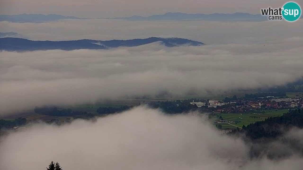 Webcam Dol pri Ljubljani – Panoramablick vom Vrh pri Dolskem