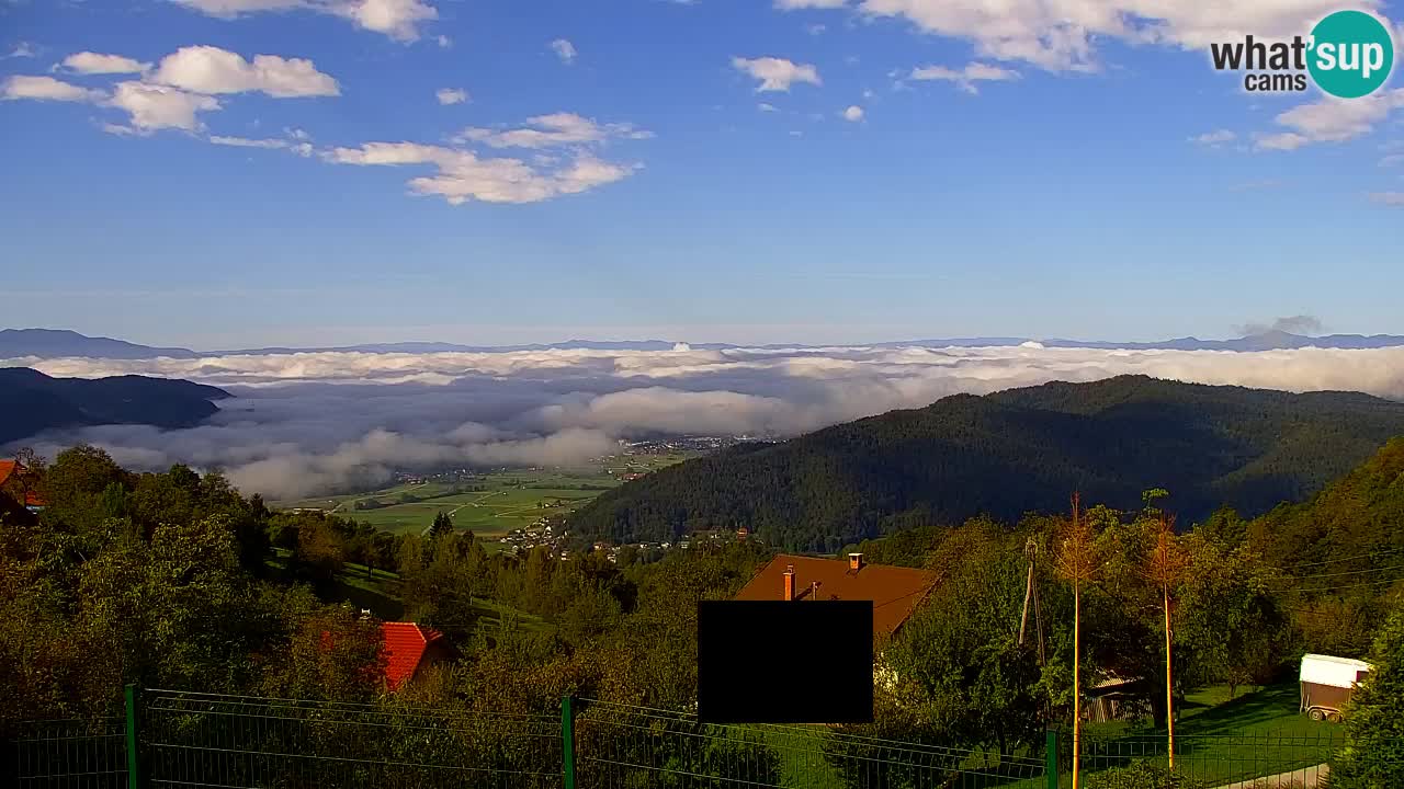 Webcam Dol pri Ljubljani – Panoramablick vom Vrh pri Dolskem