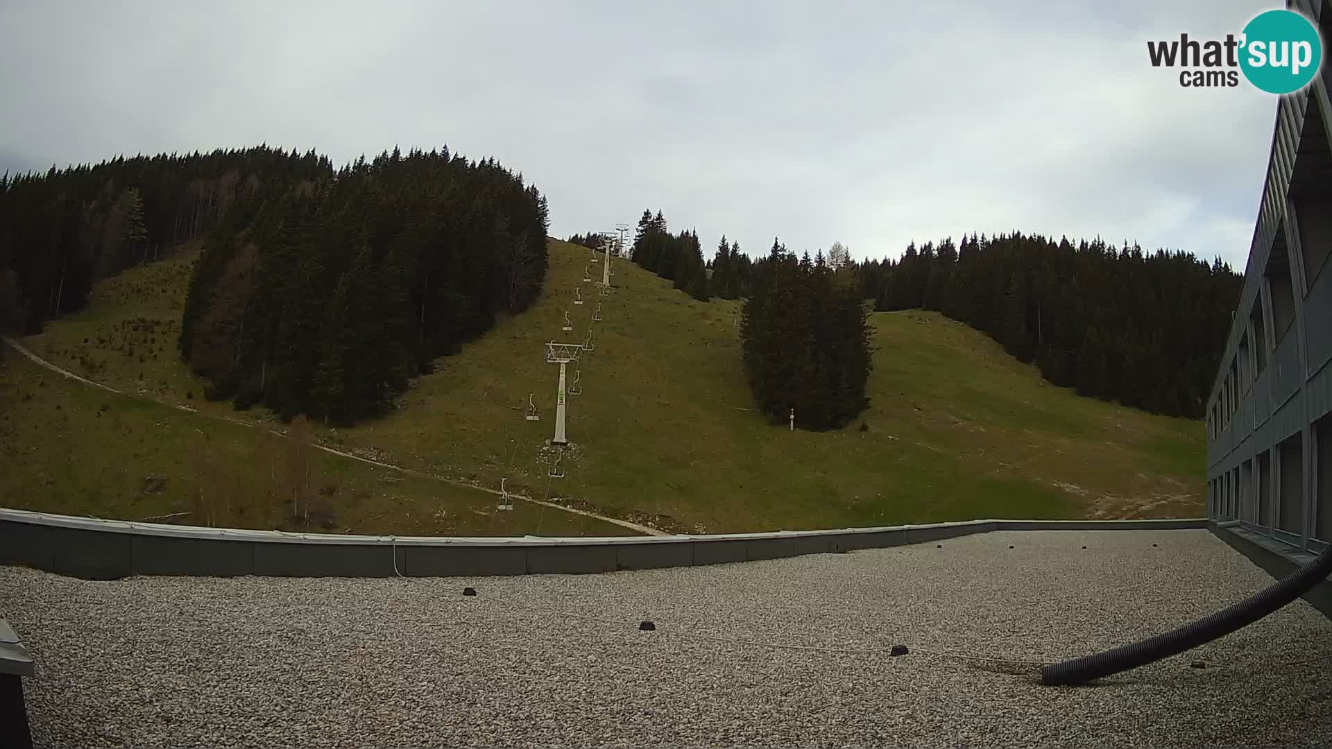 Cámara web en vivo de la estación de esquí GOLTE – vista a Medvedjak – Eslovenia