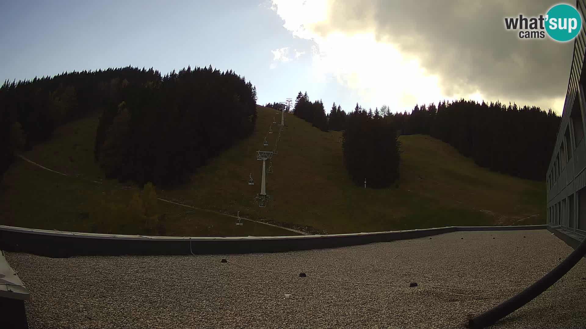 Cámara web en vivo de la estación de esquí GOLTE – vista a Medvedjak – Eslovenia