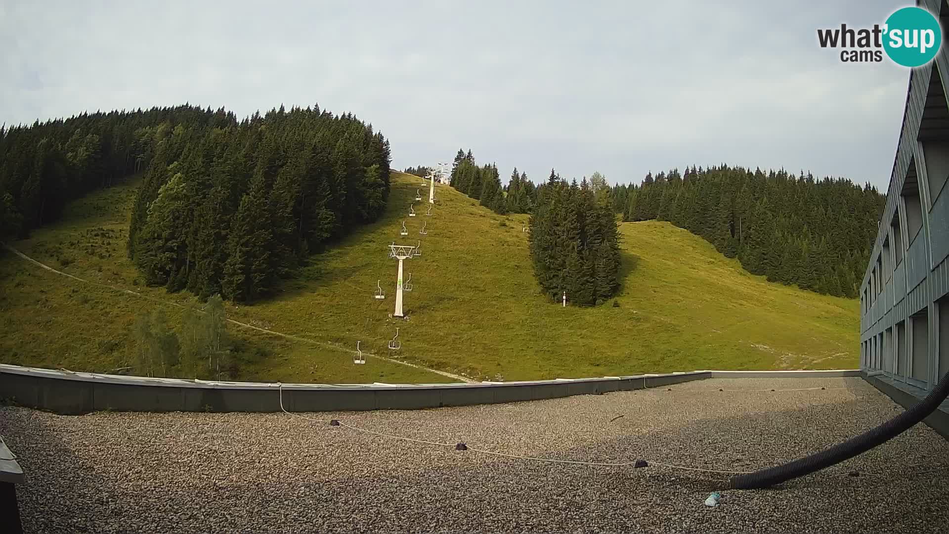 Cámara web en vivo de la estación de esquí GOLTE – vista a Medvedjak – Eslovenia