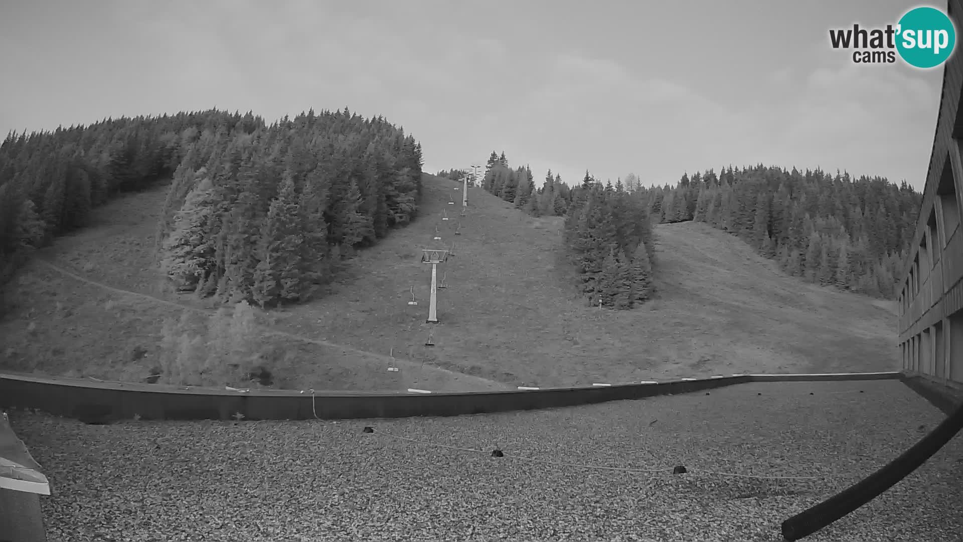 Spletna kamera smučišča GOLTE v živo – pogled na Medvedjak