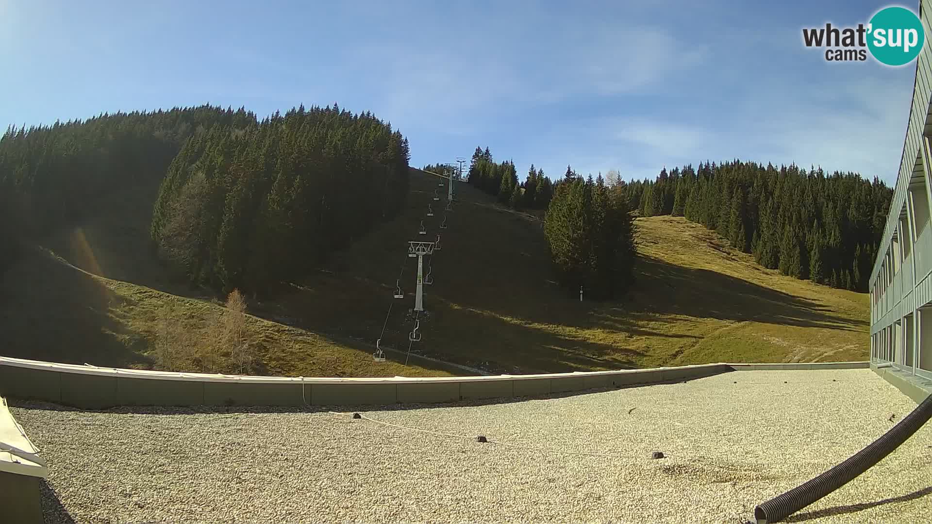 Webcam en direct de la station de ski de GOLTE – vue sur Medvedjak – Slovénie