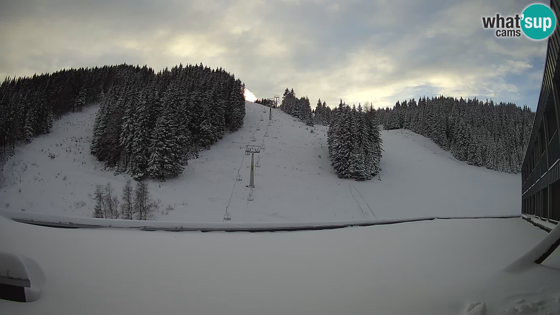 GOLTE Skigebiet webcam – Schöne Aussicht auf Medvedjak – Slowenien