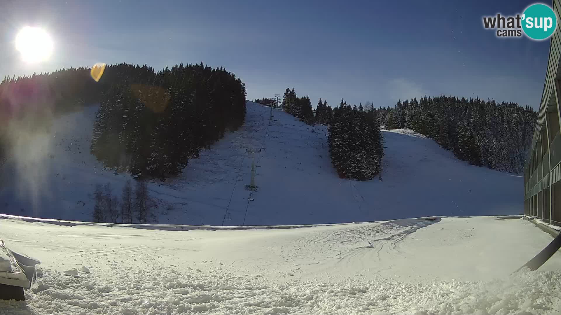 GOLTE Skigebiet webcam – Schöne Aussicht auf Medvedjak – Slowenien