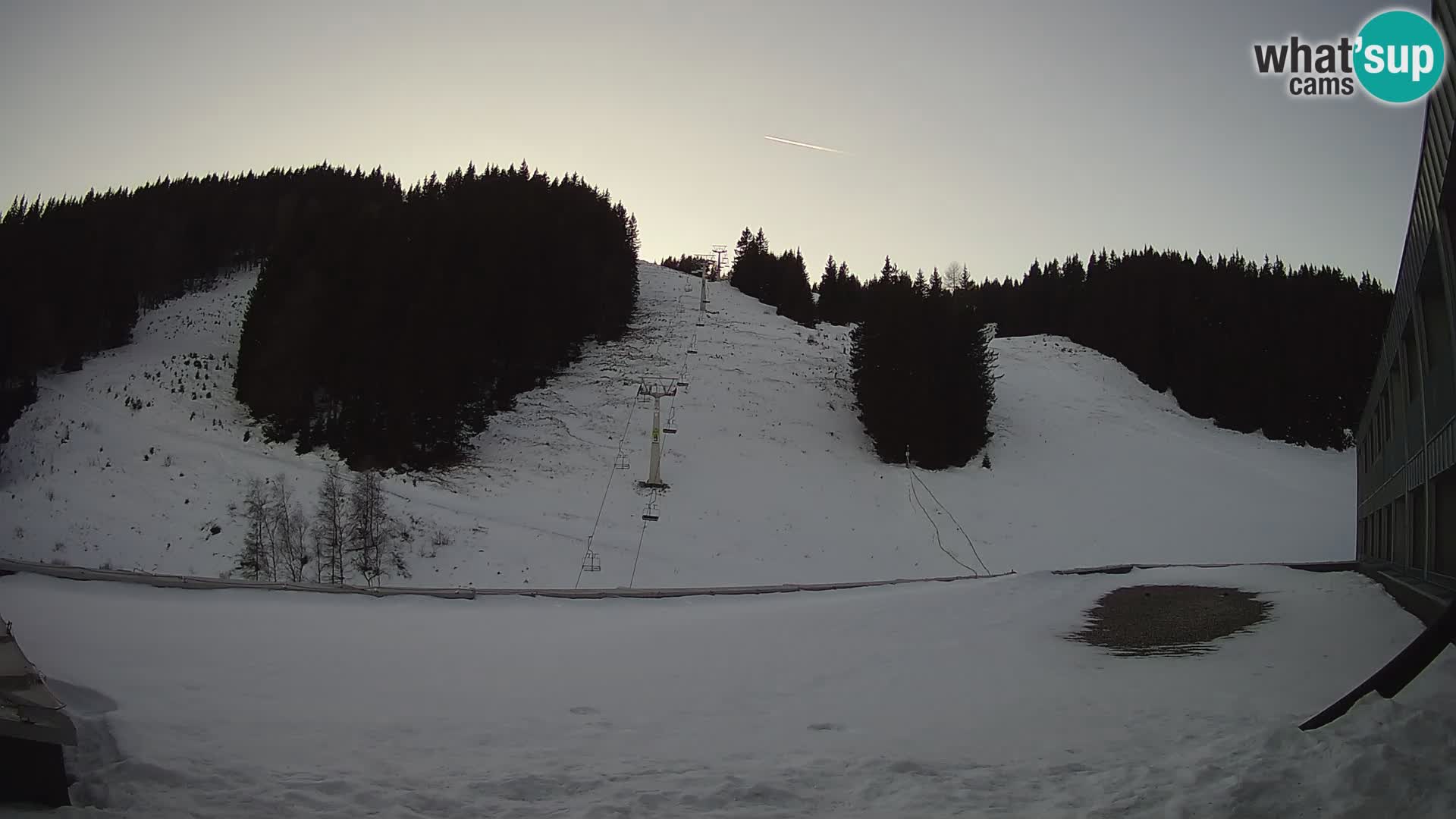 Cámara web en vivo de la estación de esquí GOLTE – vista a Medvedjak – Eslovenia